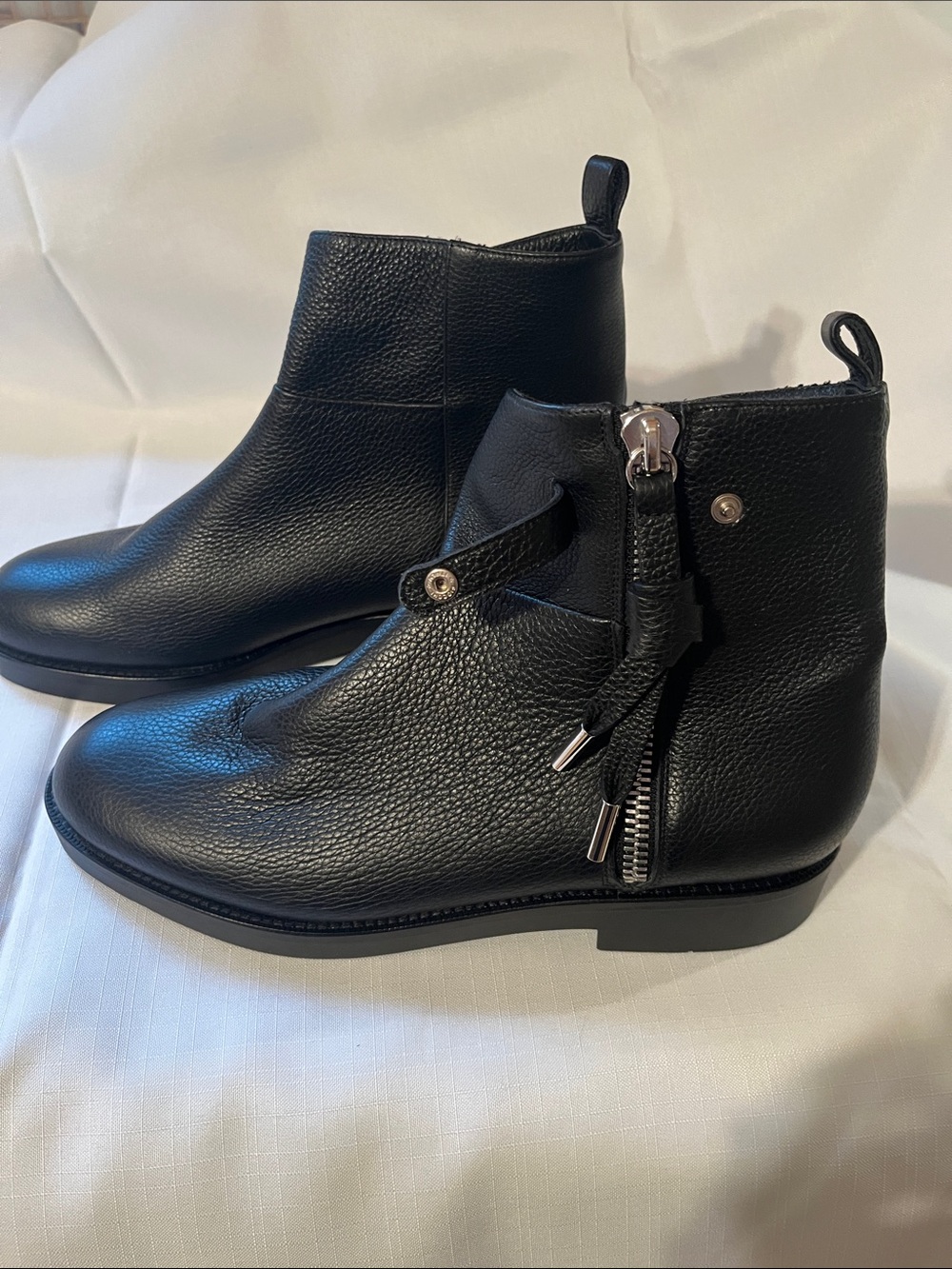 Brand New BALLY ZAYRA Leather Ankle Boots | Size 40.5 / US 10.5